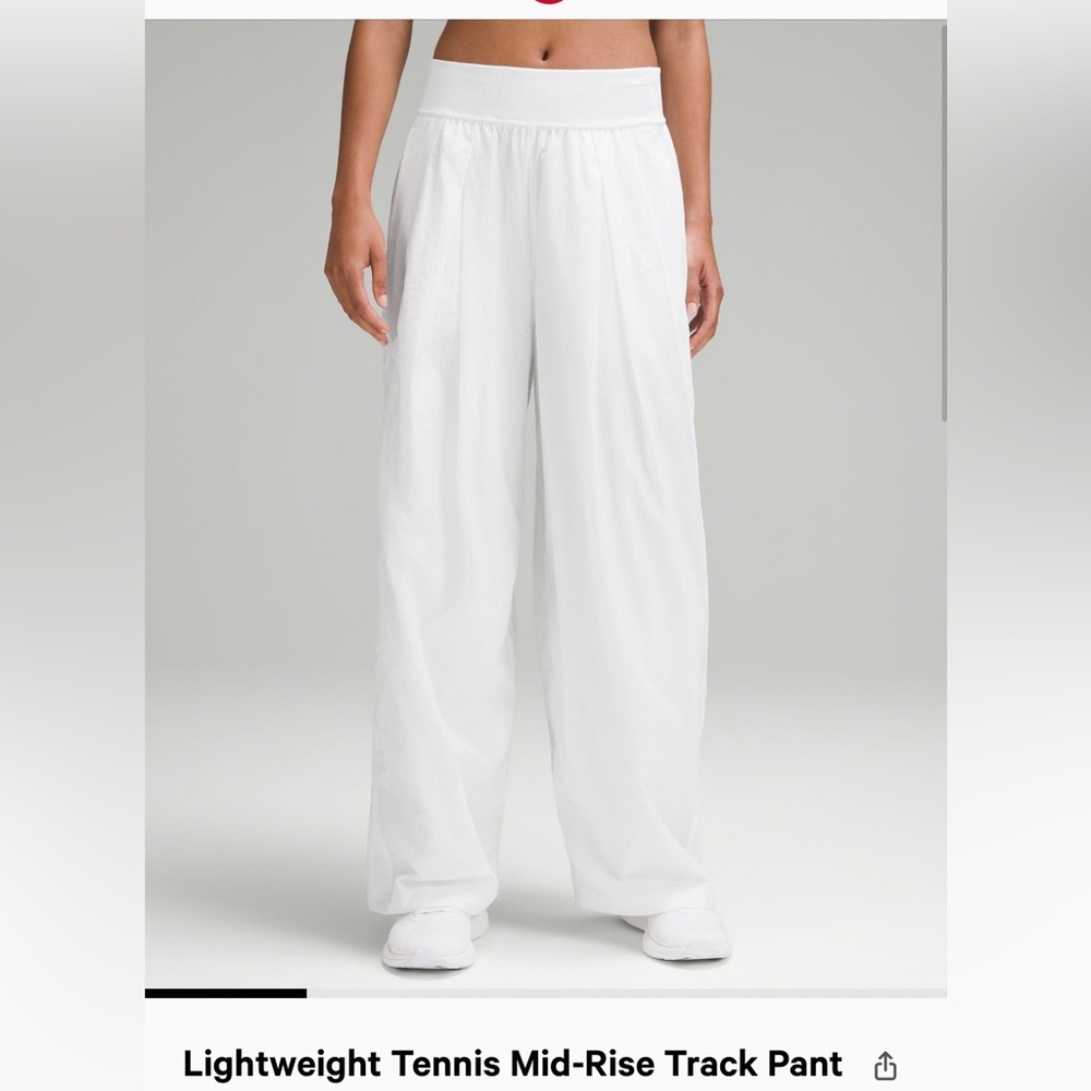 Lululemon lightweight tennis mid rise track pant